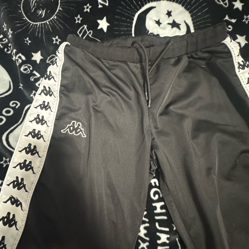 Kappa Black and White Joggers